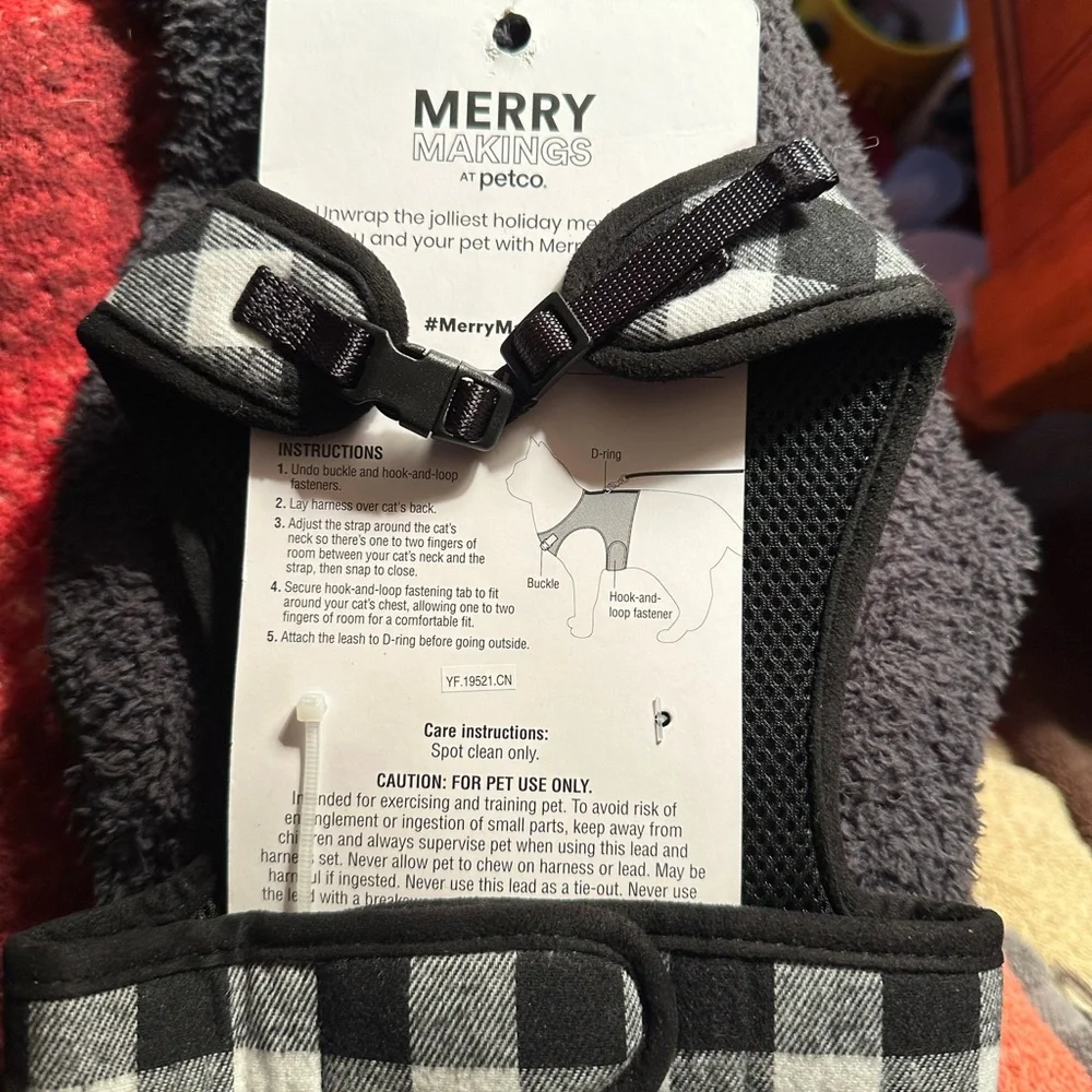 Dog toy and a Harness for a cat and I’m sure can be used on a dog too!